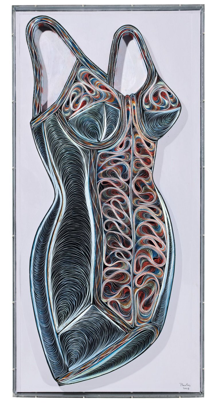 Auf diesem Bild ist das folgende Kunstwerk zu sehen:  Pavlos. Corsage. 2005.