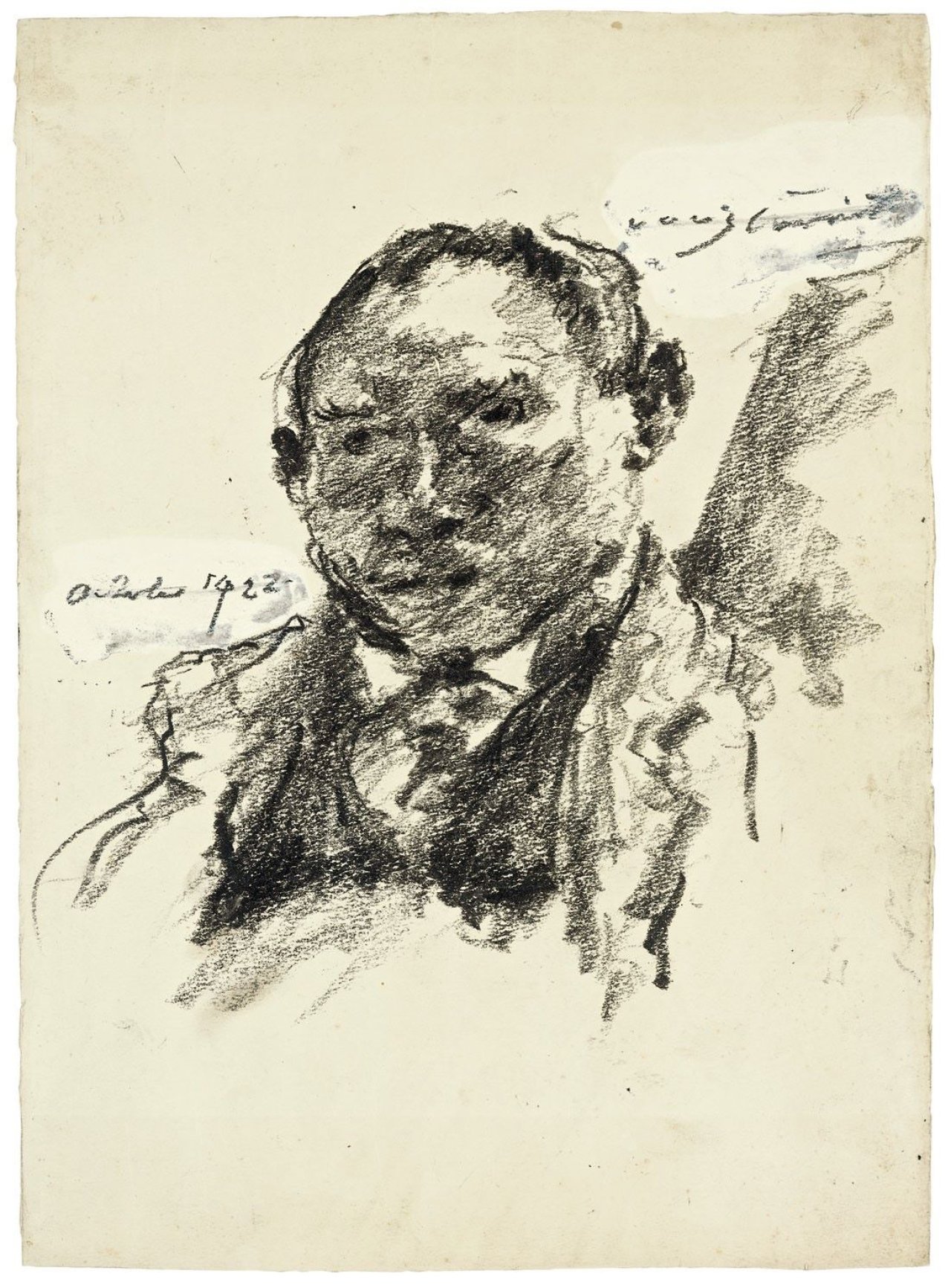 Auf diesem Bild ist das folgende Kunstwerk zu sehen: Lovis Corinth. Selbstbildnis. 1922.