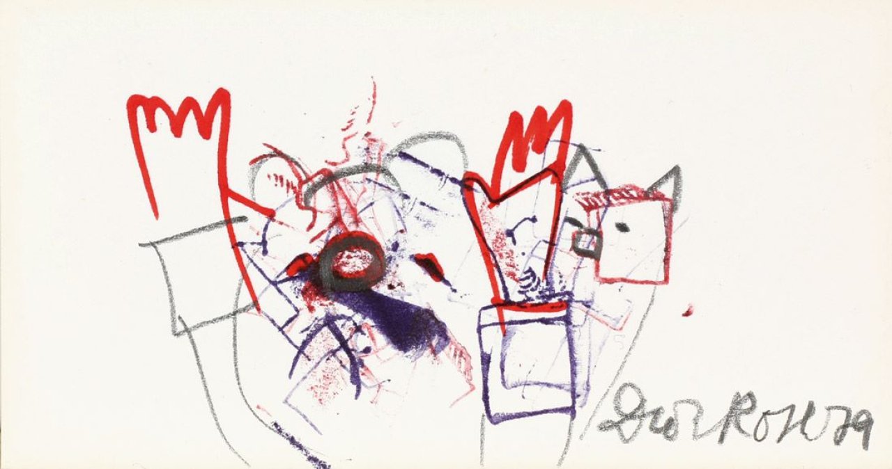 Auf diesem Bild ist das folgende Kunstwerk zu sehen: Dieter Roth. Ohne Titel (Restaurant Exil). 1979.