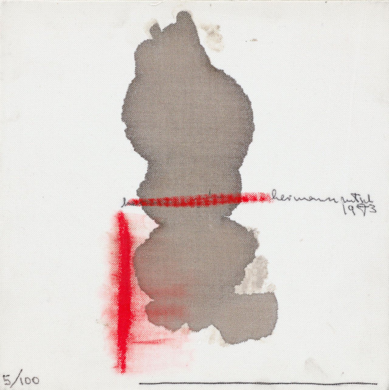 Auf diesem Bild ist das folgende Kunstwerk zu sehen: Hermann Nitsch. „Akustisches Abreaktionsspiel“. 1973.