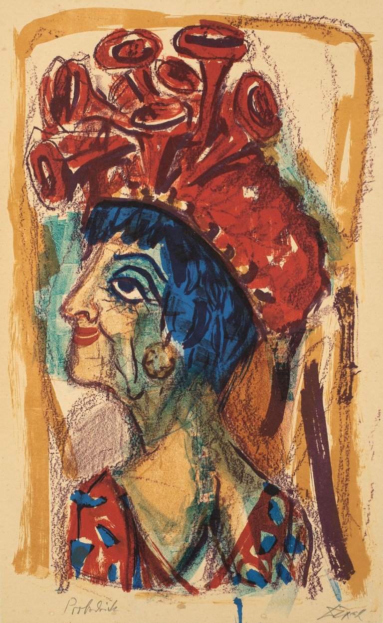 Auf diesem Bild ist das folgende Kunstwerk zu sehen: Otto Dix. „Contessa“. 1962.