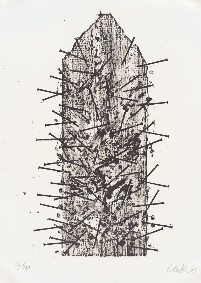 Auf diesem Bild ist das folgende Kunstwerk zu sehen: Günther Uecker. „Goslar“. 1983.
