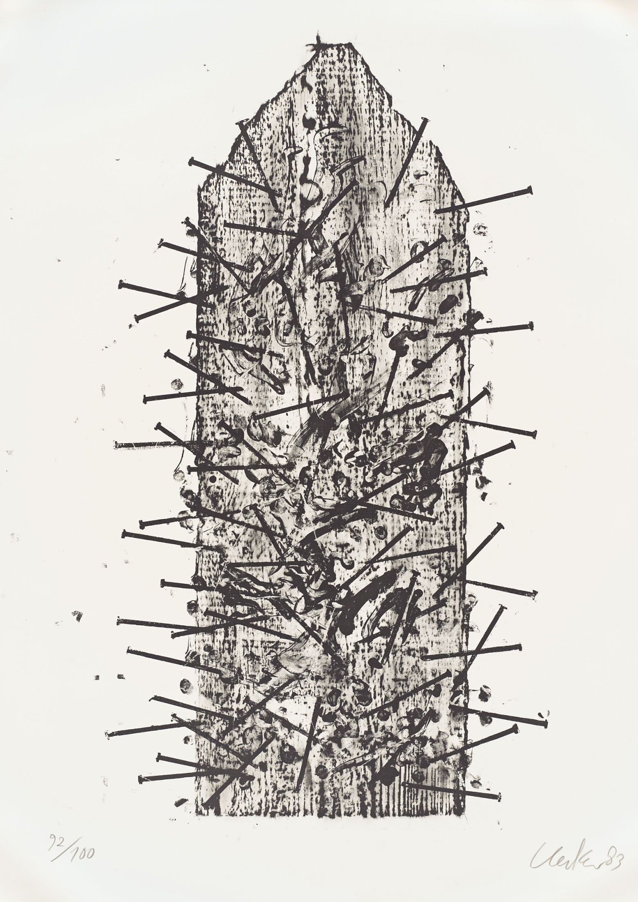 Auf diesem Bild ist das folgende Kunstwerk zu sehen: Günther Uecker. „Goslar“. 1983.