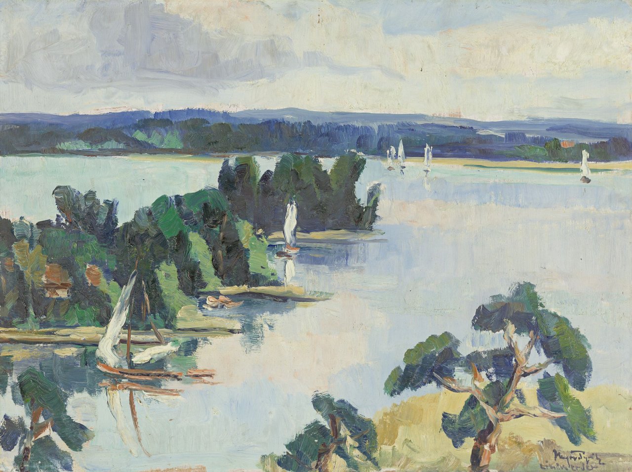Auf diesem Bild ist das folgende Kunstwerk zu sehen: Martin A. R. Meyer-Pyritz. „Lindwerder“.