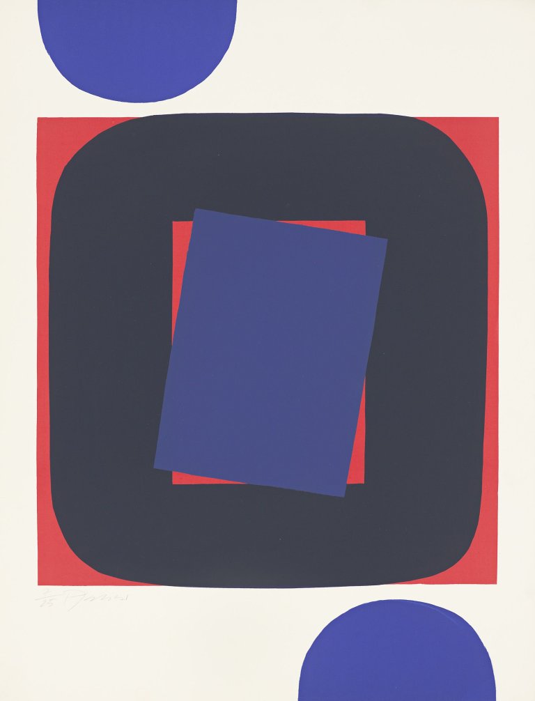Auf diesem Bild ist das folgende Kunstwerk zu sehen: Georg Karl Pfahler. Aus: „Sp. o. R. Formativ“. 1963/64.