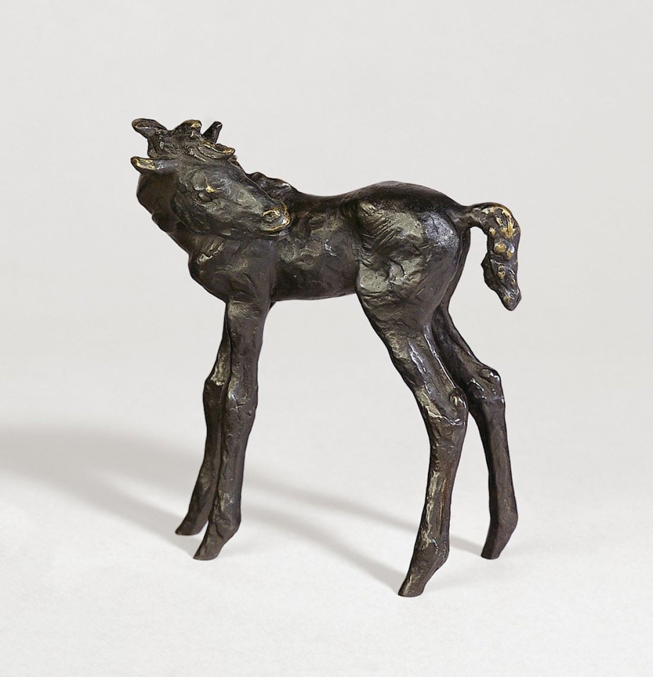 This picture shows the following artwork: Renée Sintenis. „Rückblickendes Fohlen“. 1951.