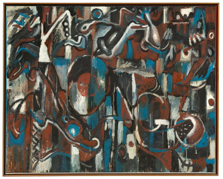 Auf diesem Bild ist das folgende Kunstwerk zu sehen: Markus Lüpertz. Kongo. 1981.