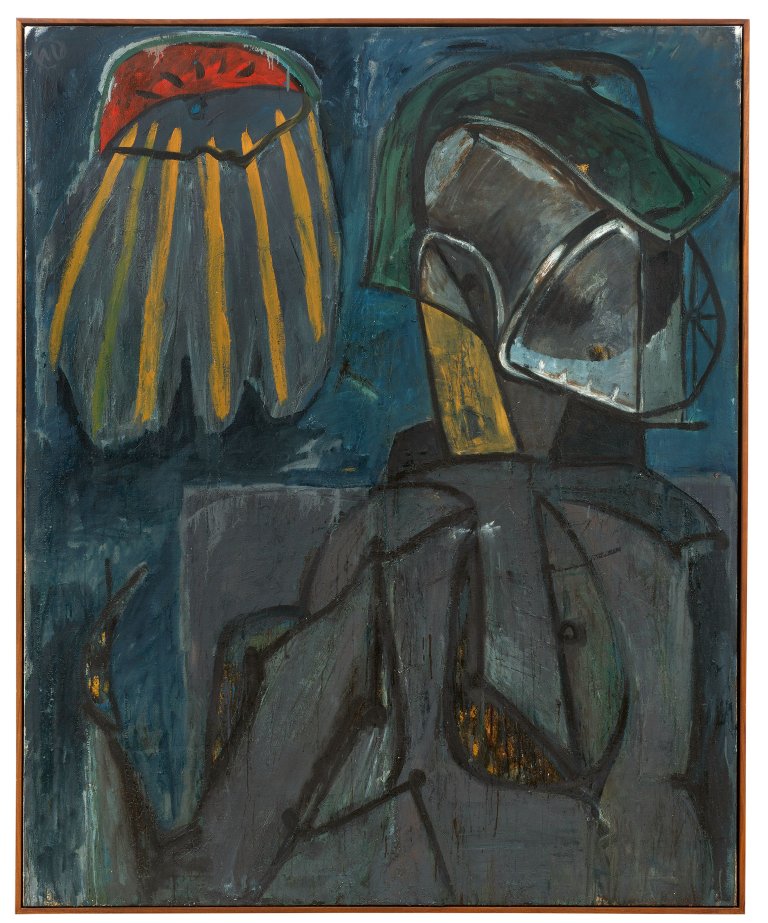 Auf diesem Bild ist das folgende Kunstwerk zu sehen: Markus Lüpertz. „Pierrot Lunaire – DER DANDY“. 1984.