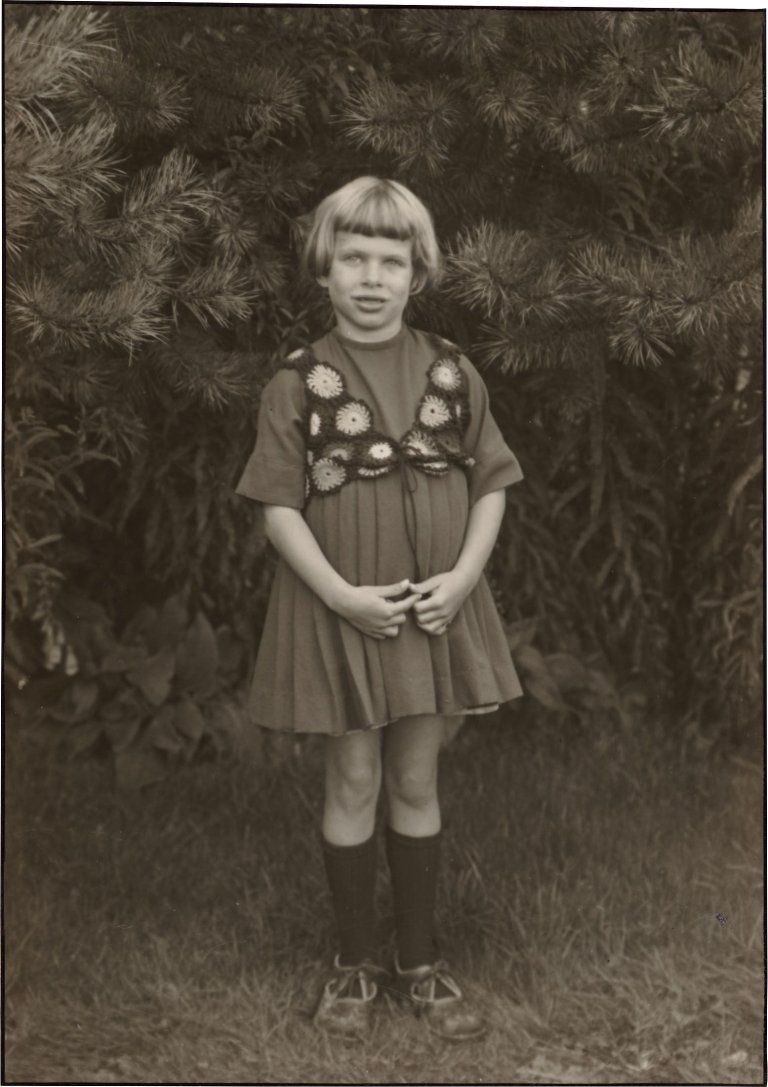 This picture shows the following artwork: August Sander. Portrait of a girl (Karin Biow). 1958–1960.