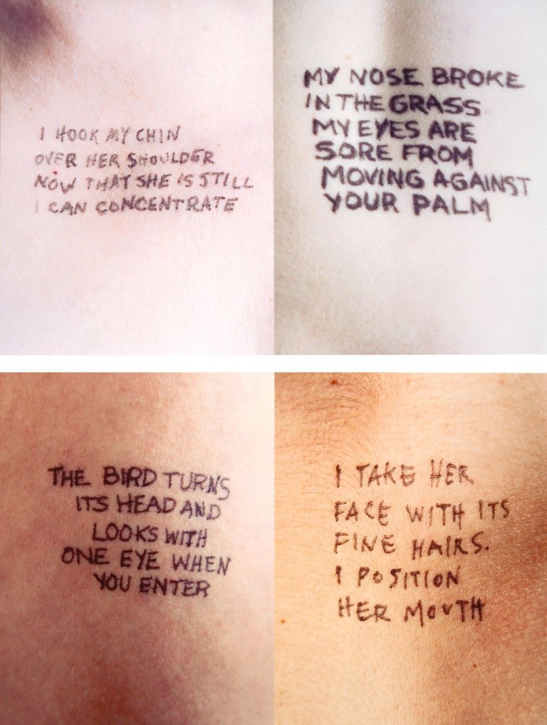 Auf diesem Bild ist das folgende Kunstwerk zu sehen: Jenny Holzer. „Untitled (Selections from „Lustmord“ Text): English Version“. 1994.