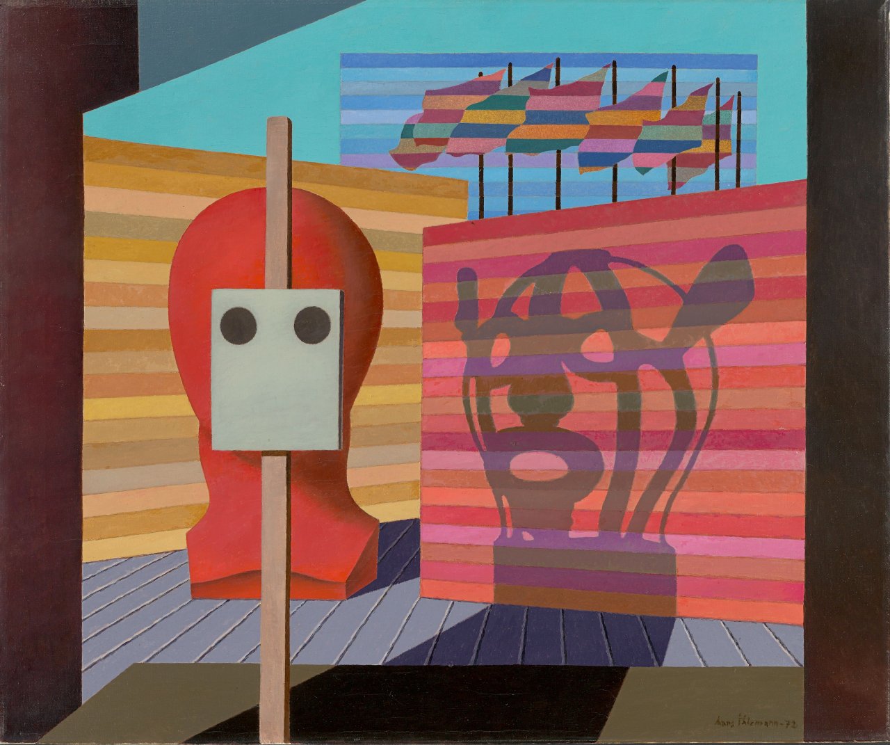 Auf diesem Bild ist das folgende Kunstwerk zu sehen: Hans Thiemann. „Gesetzlicher Feiertag“. 1972.
