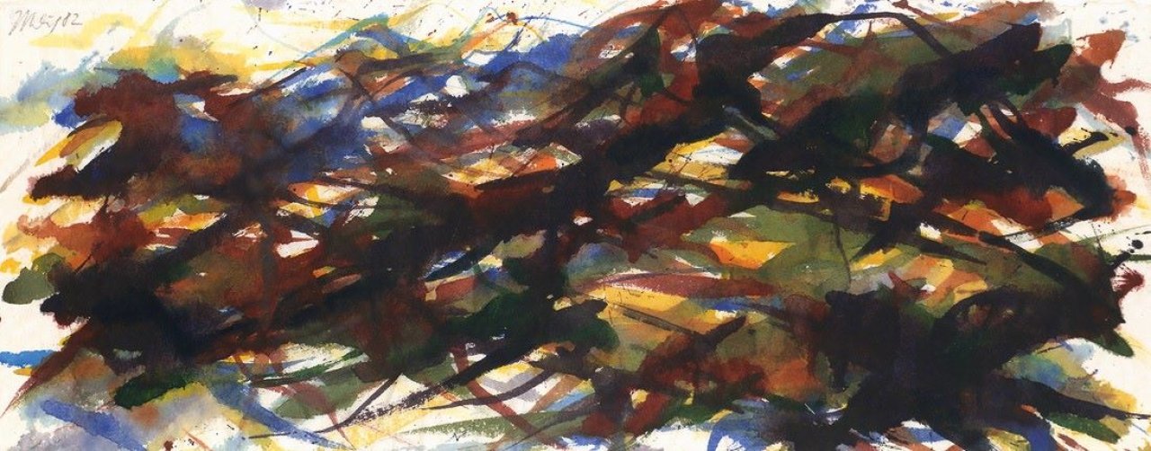 Auf diesem Bild ist das folgende Kunstwerk zu sehen: Max Uhlig. Landschaft. 1982.