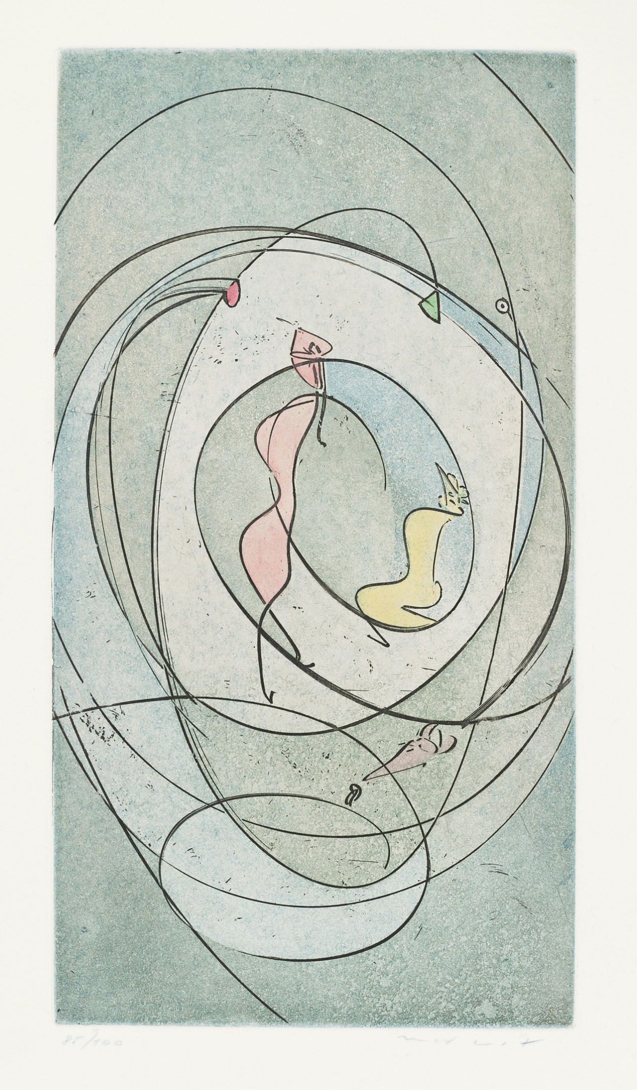 Auf diesem Bild ist das folgende Kunstwerk zu sehen: Max Ernst. „Ohne Titel“. 1970.