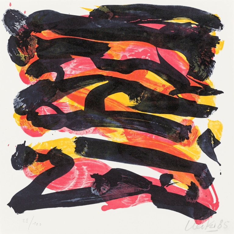 Auf diesem Bild ist das folgende Kunstwerk zu sehen: Günther Uecker. Ohne Titel. 1985.