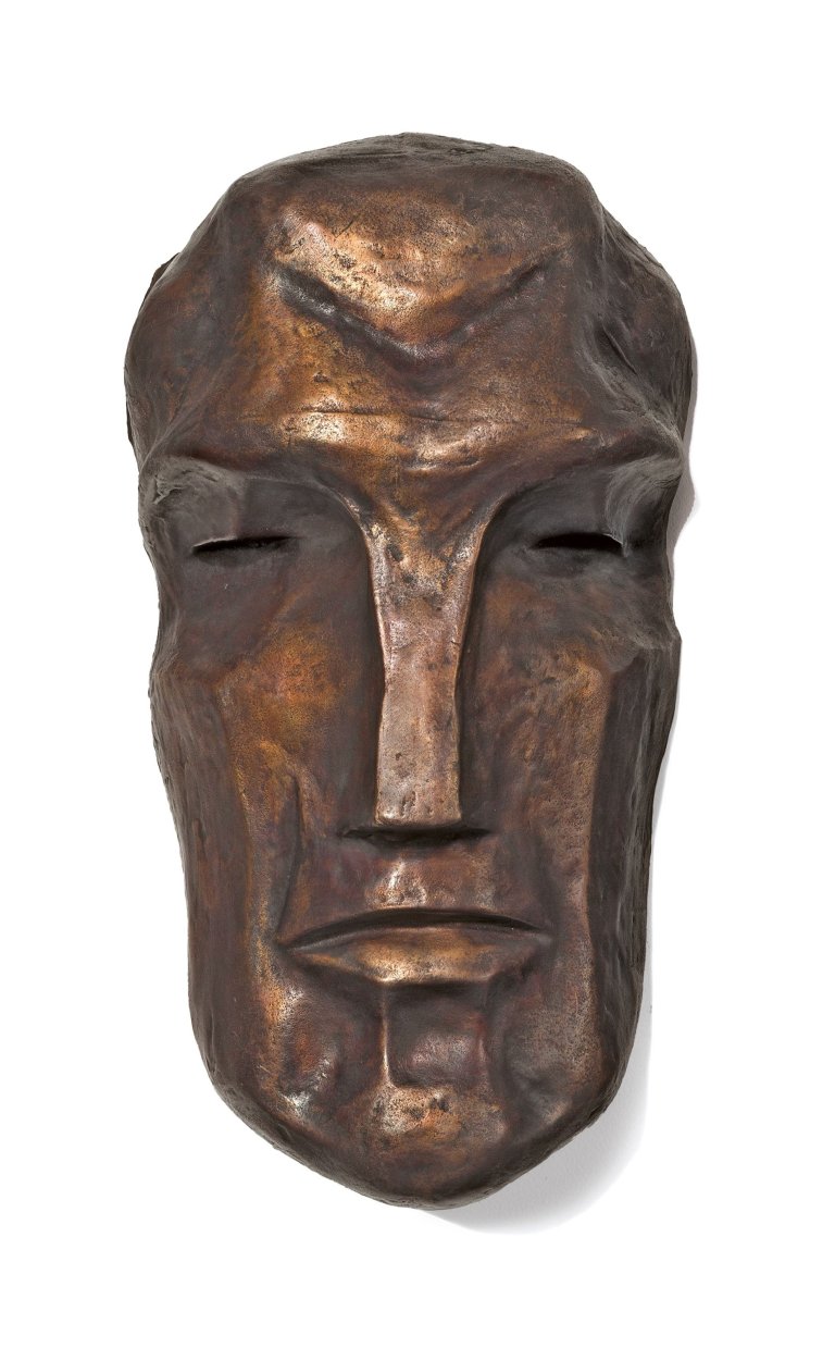 Auf diesem Bild ist das folgende Kunstwerk zu sehen: Otto Freundlich. „Männliche Maske“. 1911.