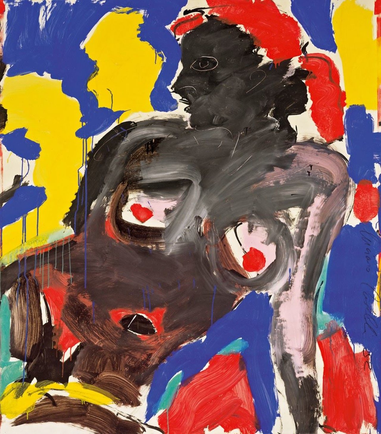 Auf diesem Bild ist das folgende Kunstwerk zu sehen: Luciano Castelli. Akt. 1982.