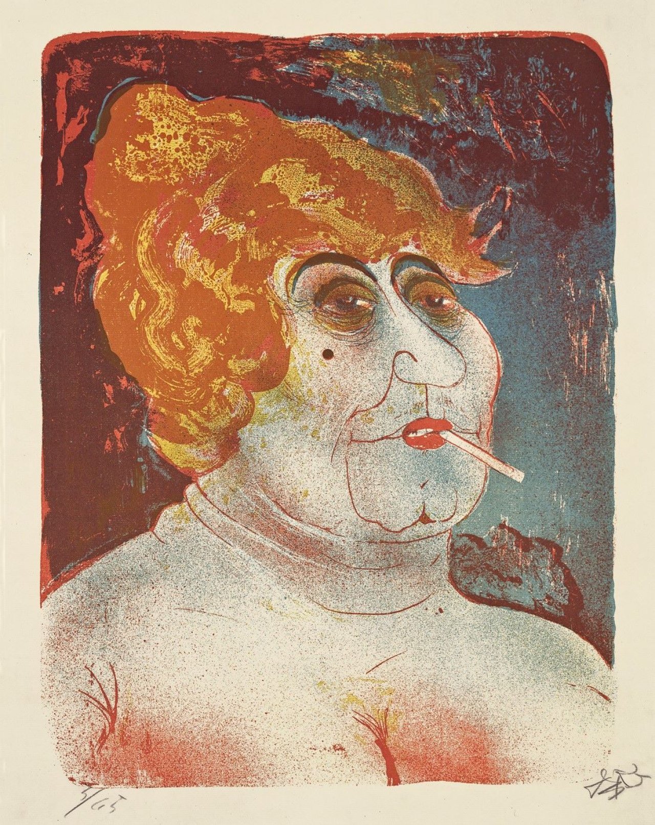 Auf diesem Bild ist das folgende Kunstwerk zu sehen: Otto Dix. „Kupplerin“. 1923.