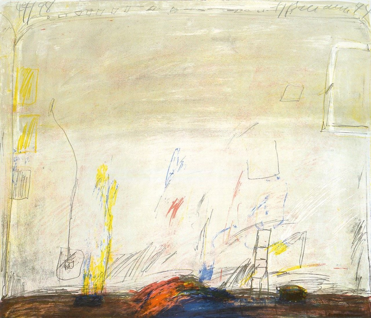This picture shows the following artwork: Klaus Fußmann. „Wand (rosa)“. 1974.