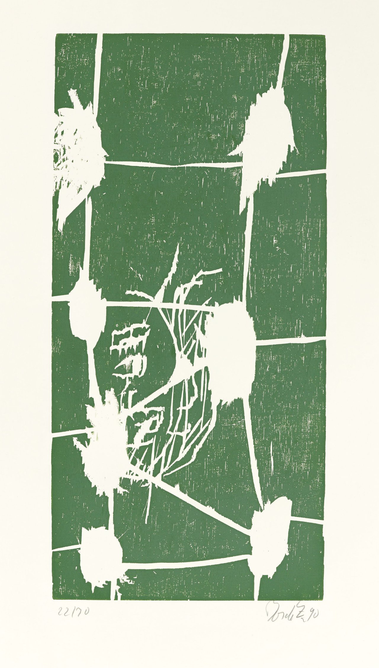 This picture shows the following artwork: Georg Baselitz. Untited. 1990.