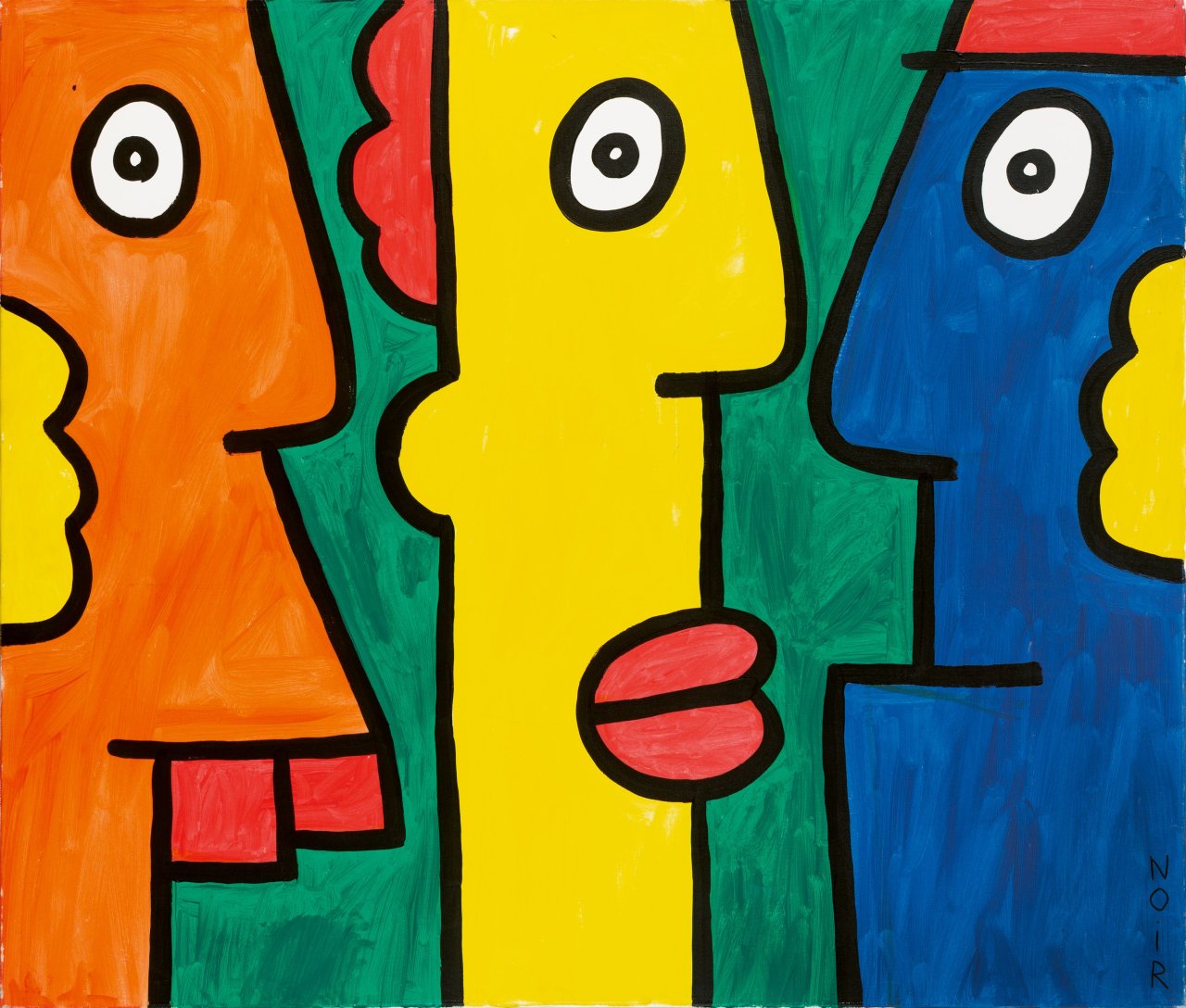 This picture shows the following artwork: Thierry Noir. ”EAST SIDE”. 2009.