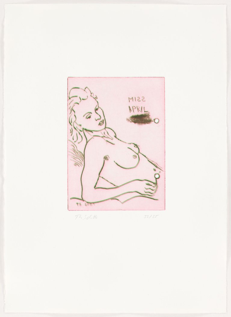 Auf diesem Bild ist das folgende Kunstwerk zu sehen: Thomas Schütte. „Miss April“. 2001.