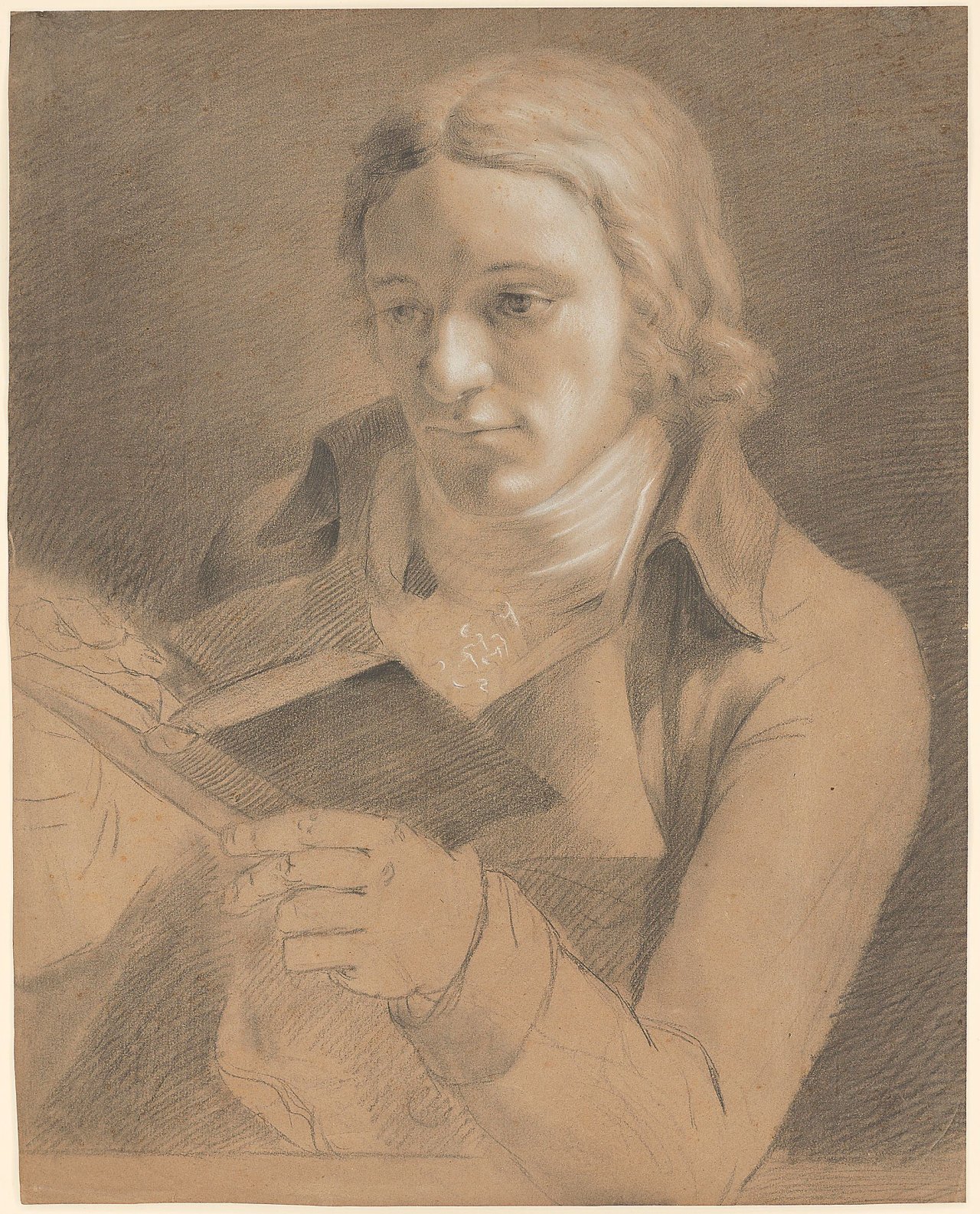 Auf diesem Bild ist das folgende Kunstwerk zu sehen: Philipp Otto Runge. „Bildnis Friedrich Perthes“. 1799.