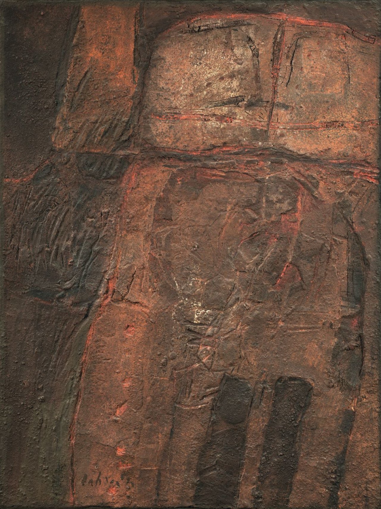 Auf diesem Bild ist das folgende Kunstwerk zu sehen: Karl Fred Dahmen. „Figur I“. 1963.
