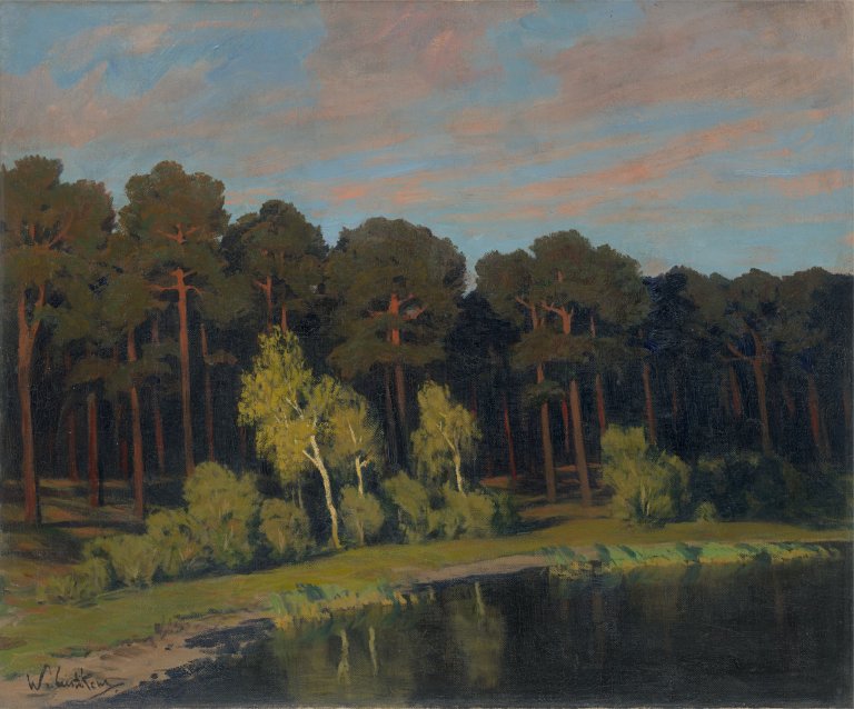 Auf diesem Bild ist das folgende Kunstwerk zu sehen: Walter Leistikow. Märkischer See. Um 1909.
