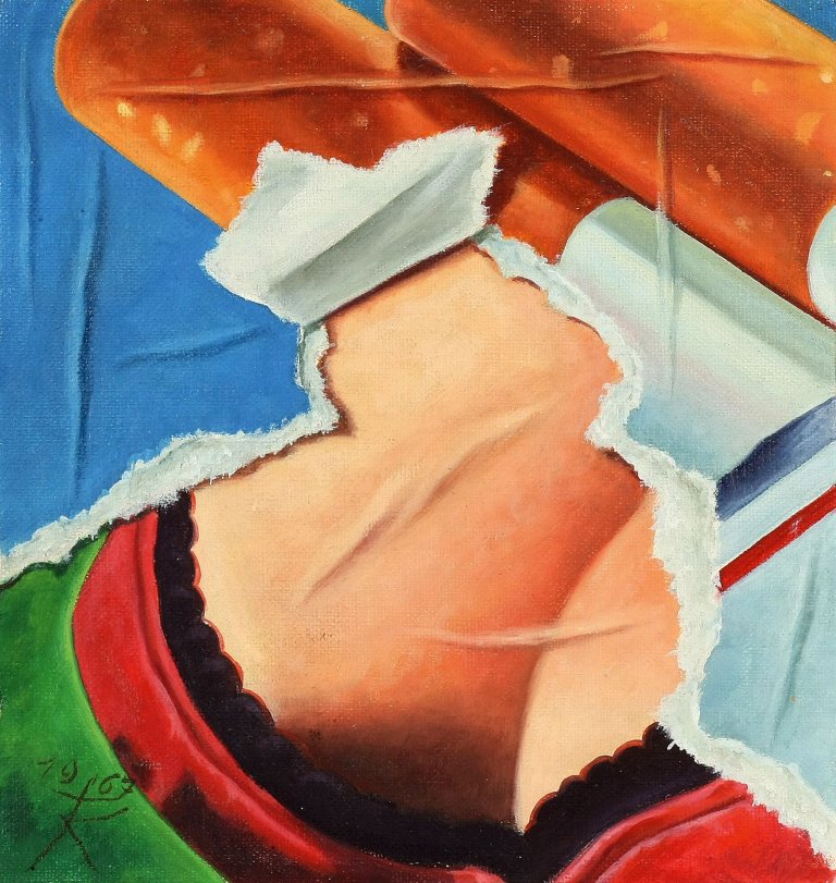 Auf diesem Bild ist das folgende Kunstwerk zu sehen: Fritz Köthe. Dekolleté. 1967.