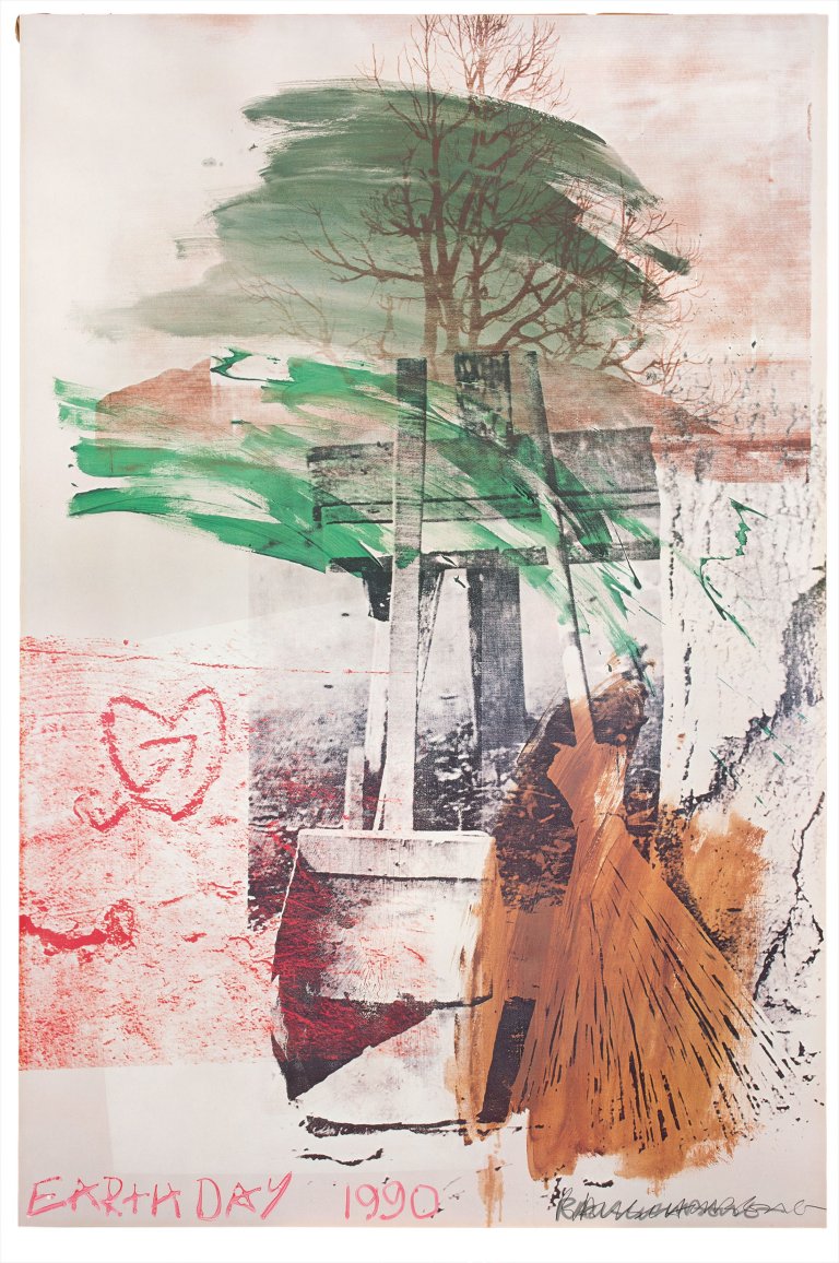 Auf diesem Bild ist das folgende Kunstwerk zu sehen: Robert Rauschenberg. „Earth day“. 1990.