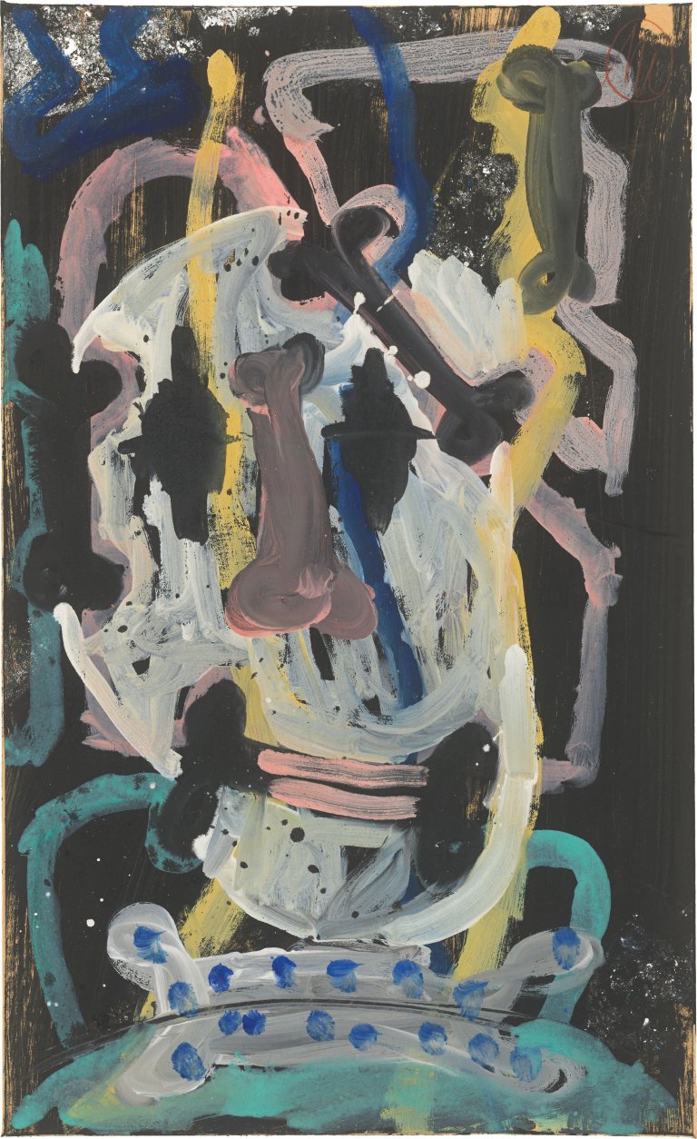 Auf diesem Bild ist das folgende Kunstwerk zu sehen: Markus Lüpertz. Ohne Titel. Ende 1980er/Anfang 1990er-Jahre.