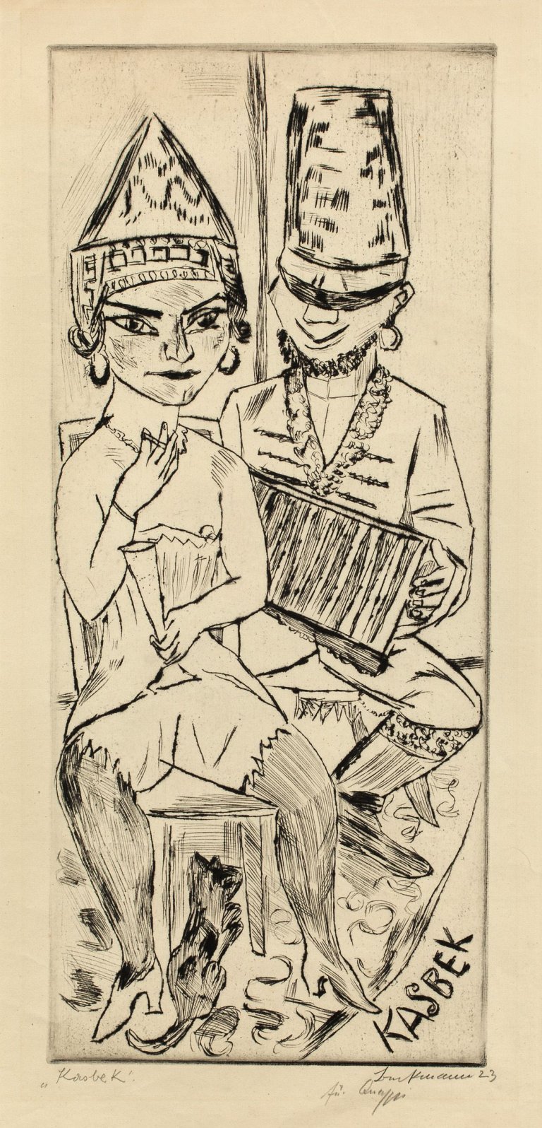 Auf diesem Bild ist das folgende Kunstwerk zu sehen: Max Beckmann. „Kasbek“. 1923.