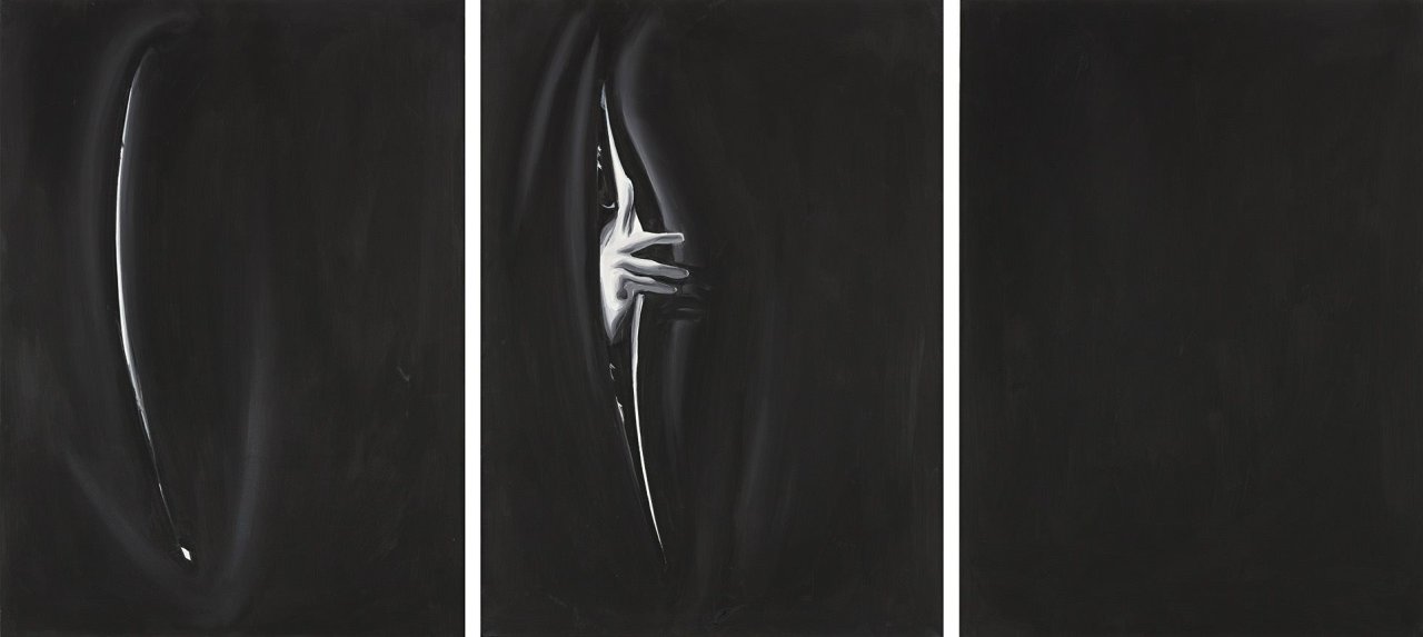 This picture shows the following artwork: Zbigniew Rogalski. Untitled (Triptychon). 2004.