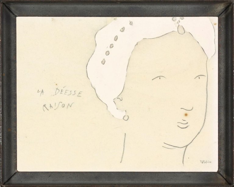 Auf diesem Bild ist das folgende Kunstwerk zu sehen: Ernesto Tatafiore. „La déesse raison“. Um 1979.
