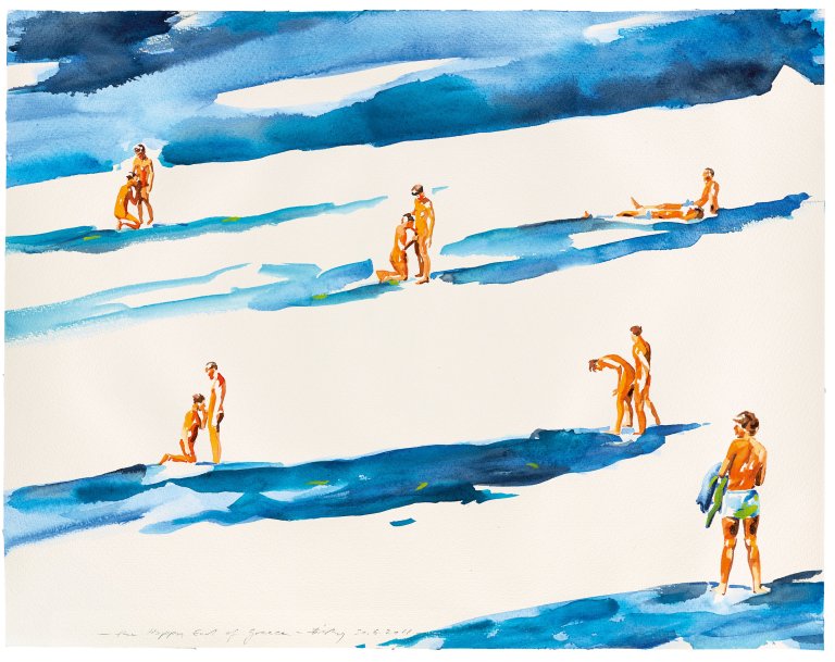 Auf diesem Bild ist das folgende Kunstwerk zu sehen: Norbert Bisky. „The Happy End of Greece“. 2011.