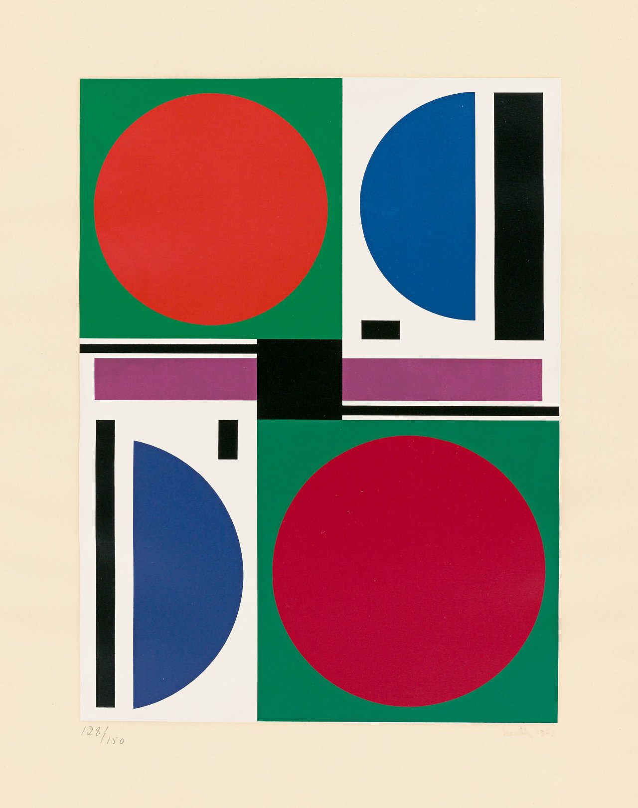 This picture shows the following artwork: Auguste Herbin. Été II (Sommer II). 1959.