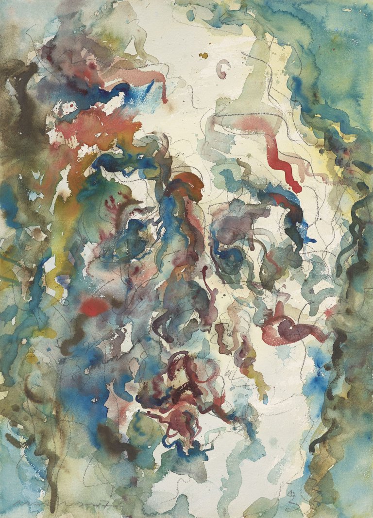 Auf diesem Bild ist das folgende Kunstwerk zu sehen:  Marwan. Ohne Titel. 1976.
