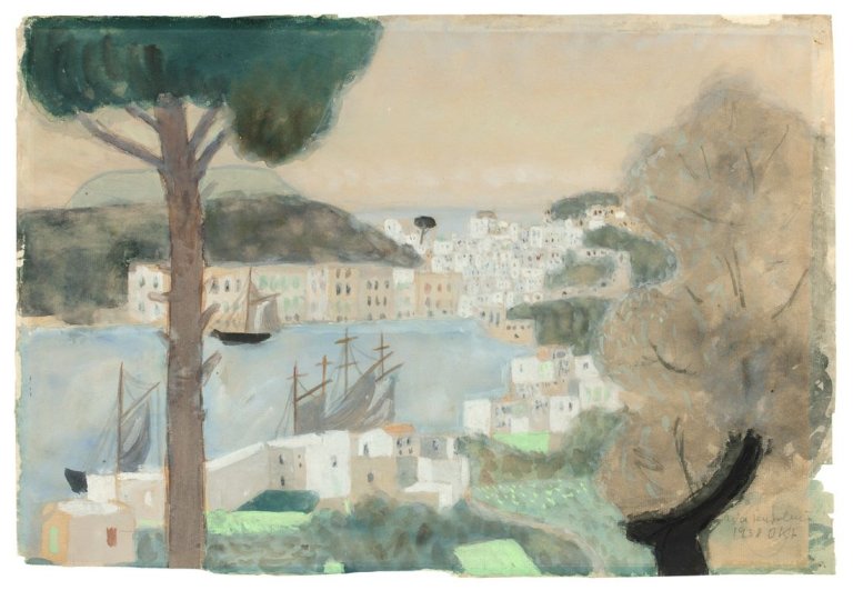 Auf diesem Bild ist das folgende Kunstwerk zu sehen: Max Peiffer Watenphul. Forio auf Ischia. 1938.