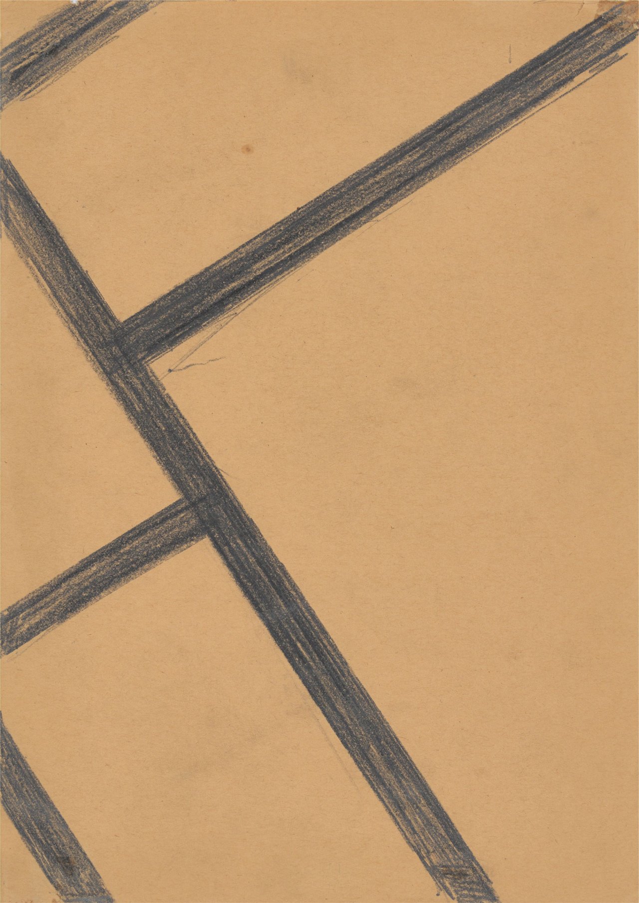 Auf diesem Bild ist das folgende Kunstwerk zu sehen: Helmut Federle. „HF as a Drawing diagon“. 1981.