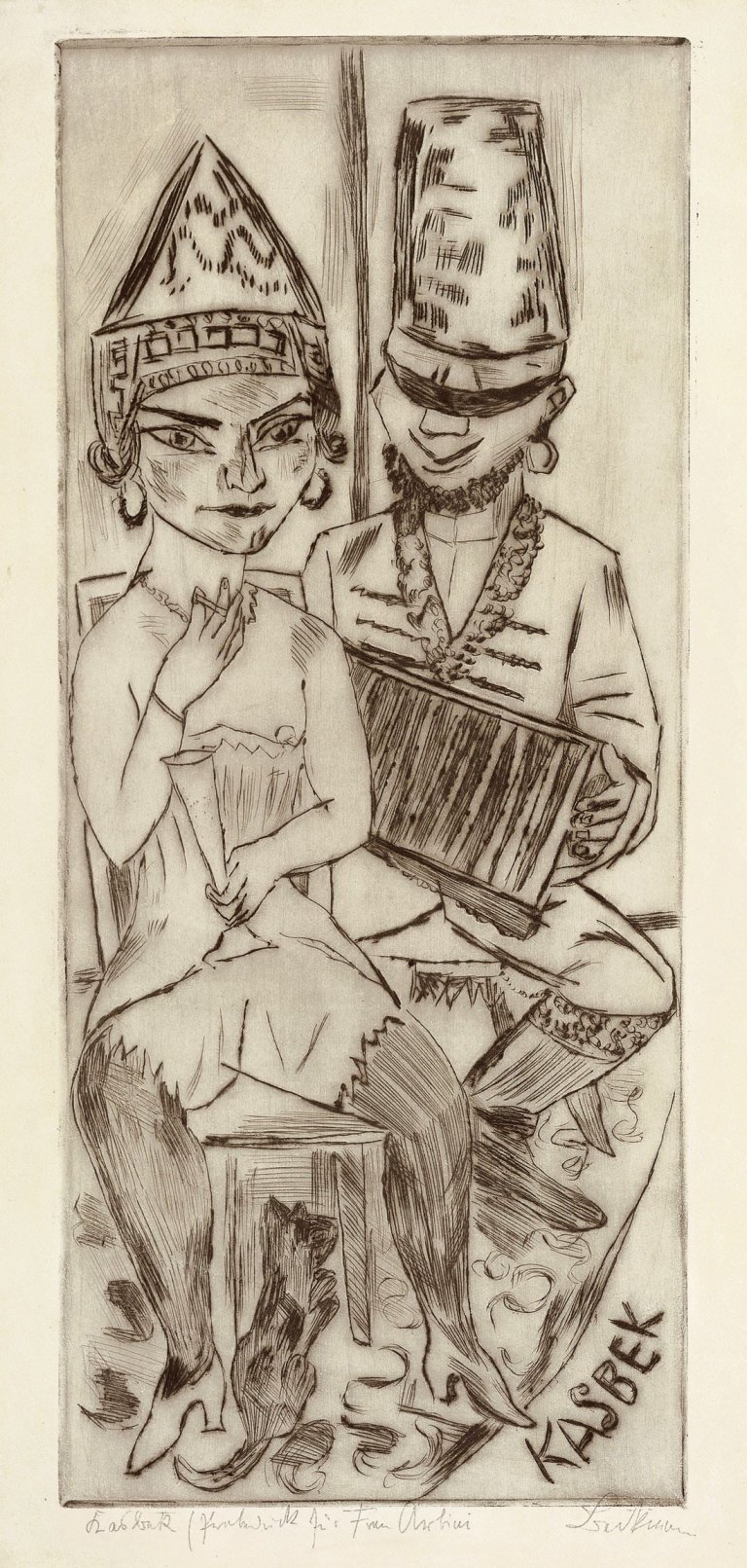 Auf diesem Bild ist das folgende Kunstwerk zu sehen: Max Beckmann. „Kasbek“. 1923.