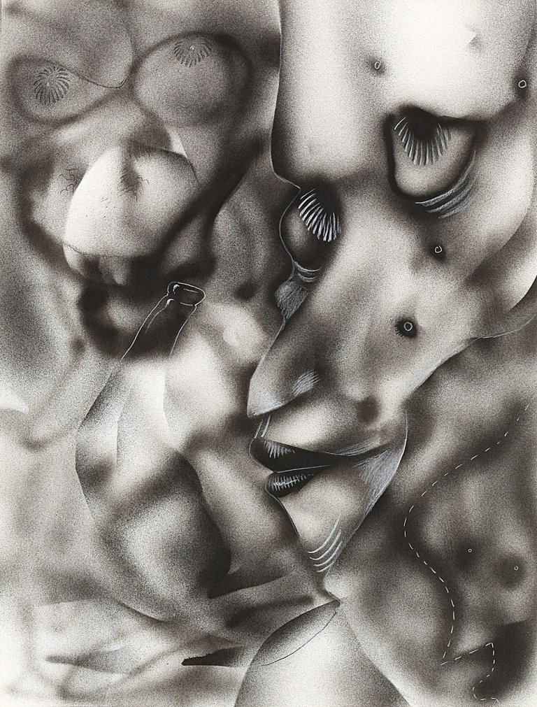 Auf diesem Bild ist das folgende Kunstwerk zu sehen: Jim Shaw. Untitled. 1979.