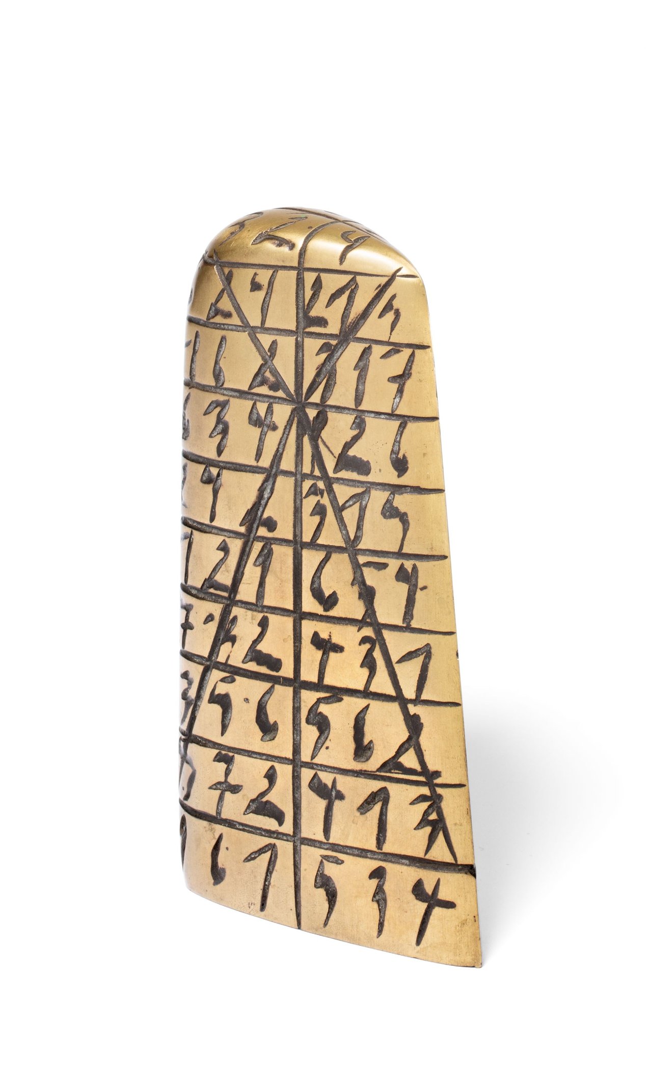 Auf diesem Bild ist das folgende Kunstwerk zu sehen: Rainer Kriester. „Kleiner Kalenderkopf“. 2001.