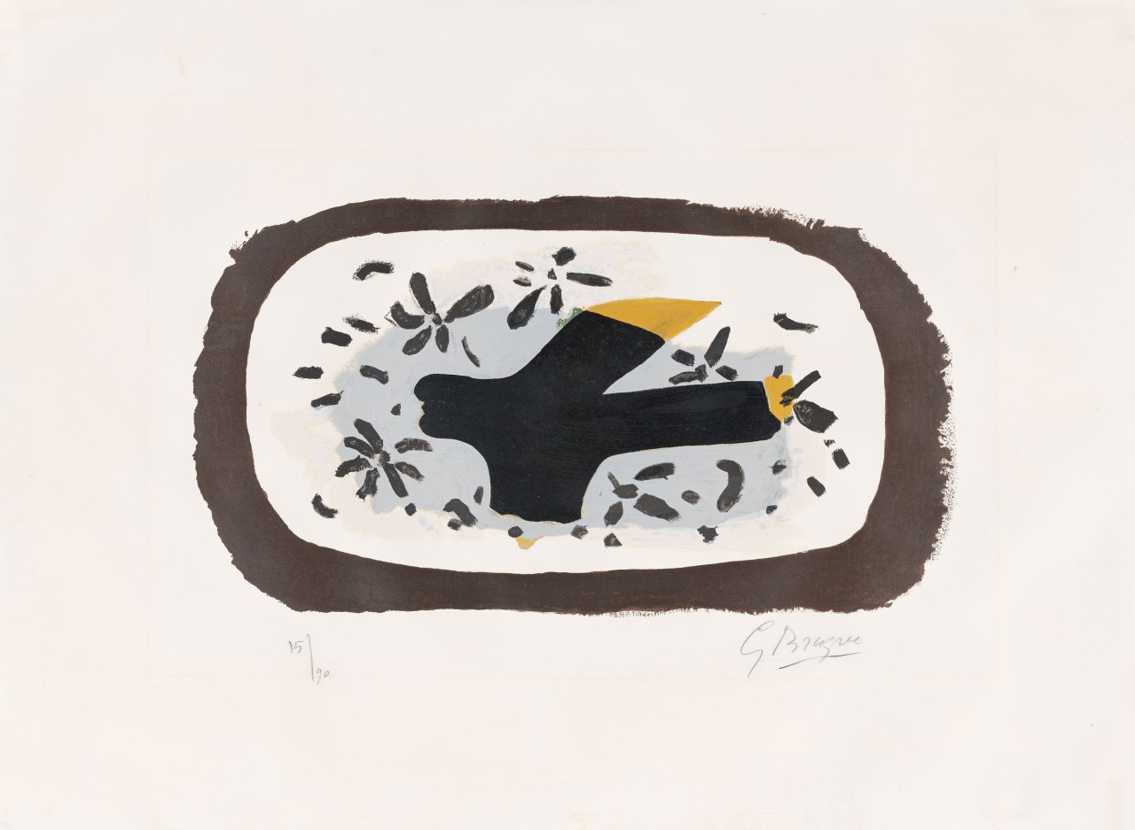 This picture shows the following artwork: Georges Braque. „L´oiseau d´octobre“. 1962.