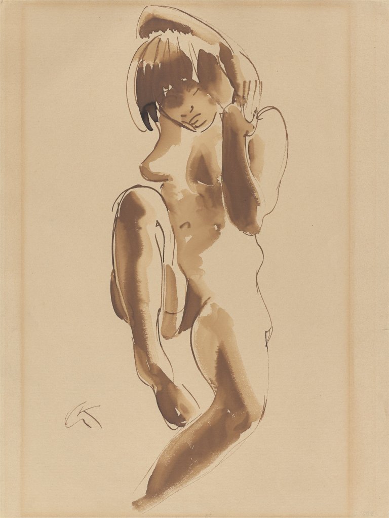 Auf diesem Bild ist das folgende Kunstwerk zu sehen: Georg Kolbe. Weiblicher Akt. Um 1920/25.