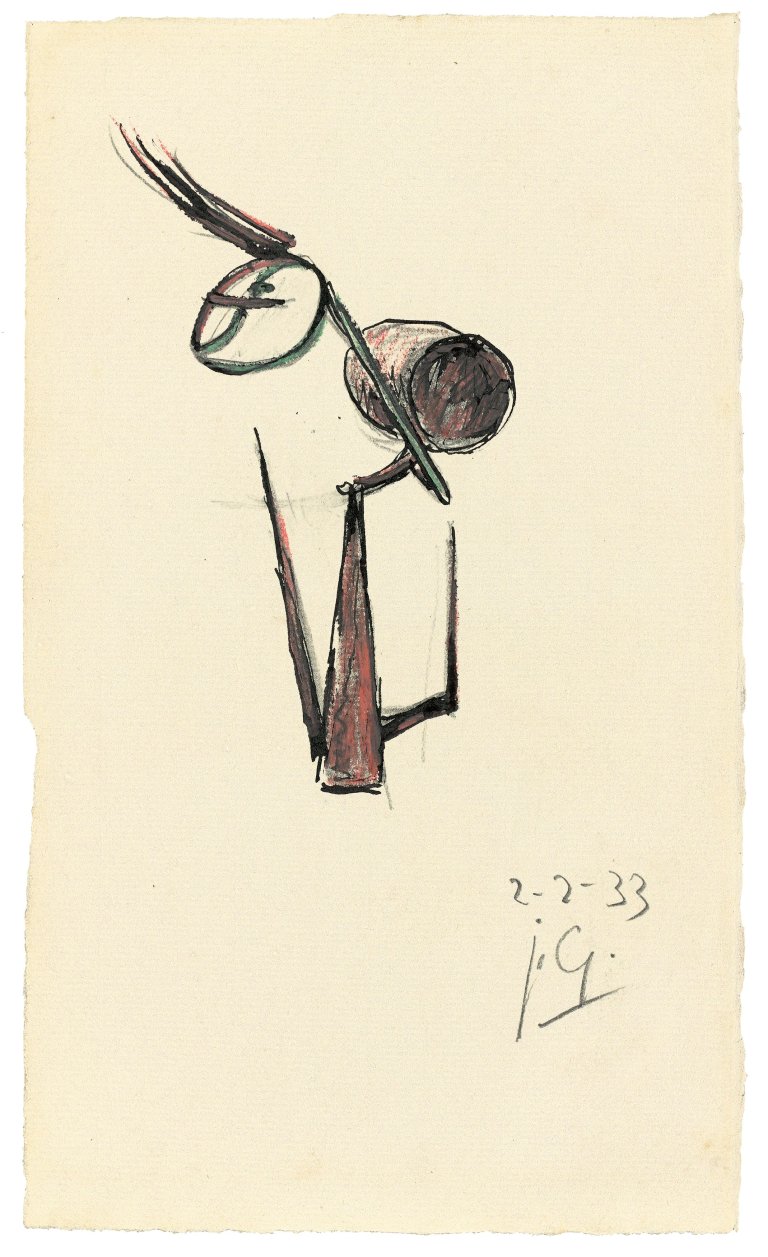 Auf diesem Bild ist das folgende Kunstwerk zu sehen: Julio González. Studie für „Le Rêve“. 1933.