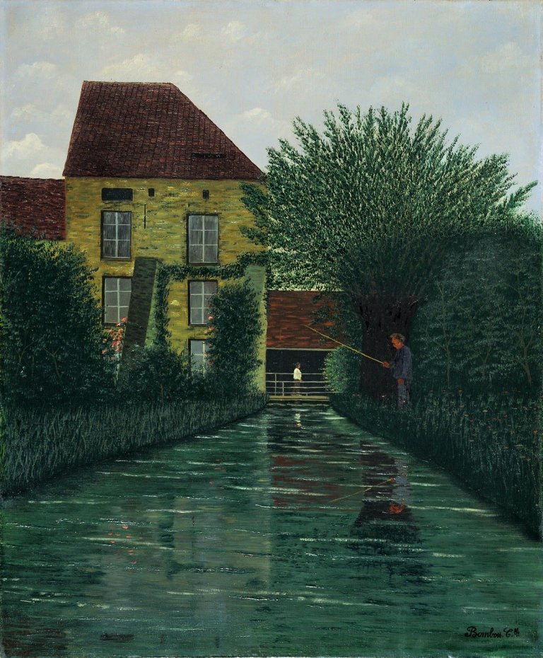 Auf diesem Bild ist das folgende Kunstwerk zu sehen: Camille Bombois. Brosières St. André (Le vieux moulin).