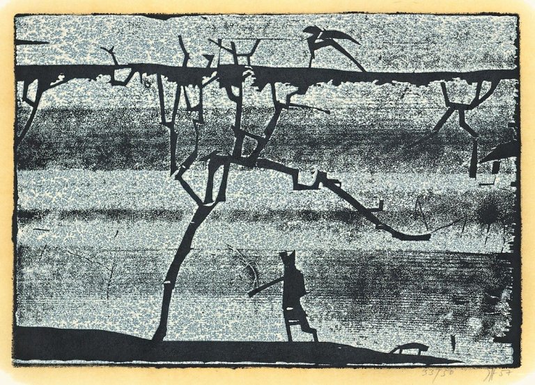 Auf diesem Bild ist das folgende Kunstwerk zu sehen: Horst Janssen. „Der Morgen“. 1957/87.