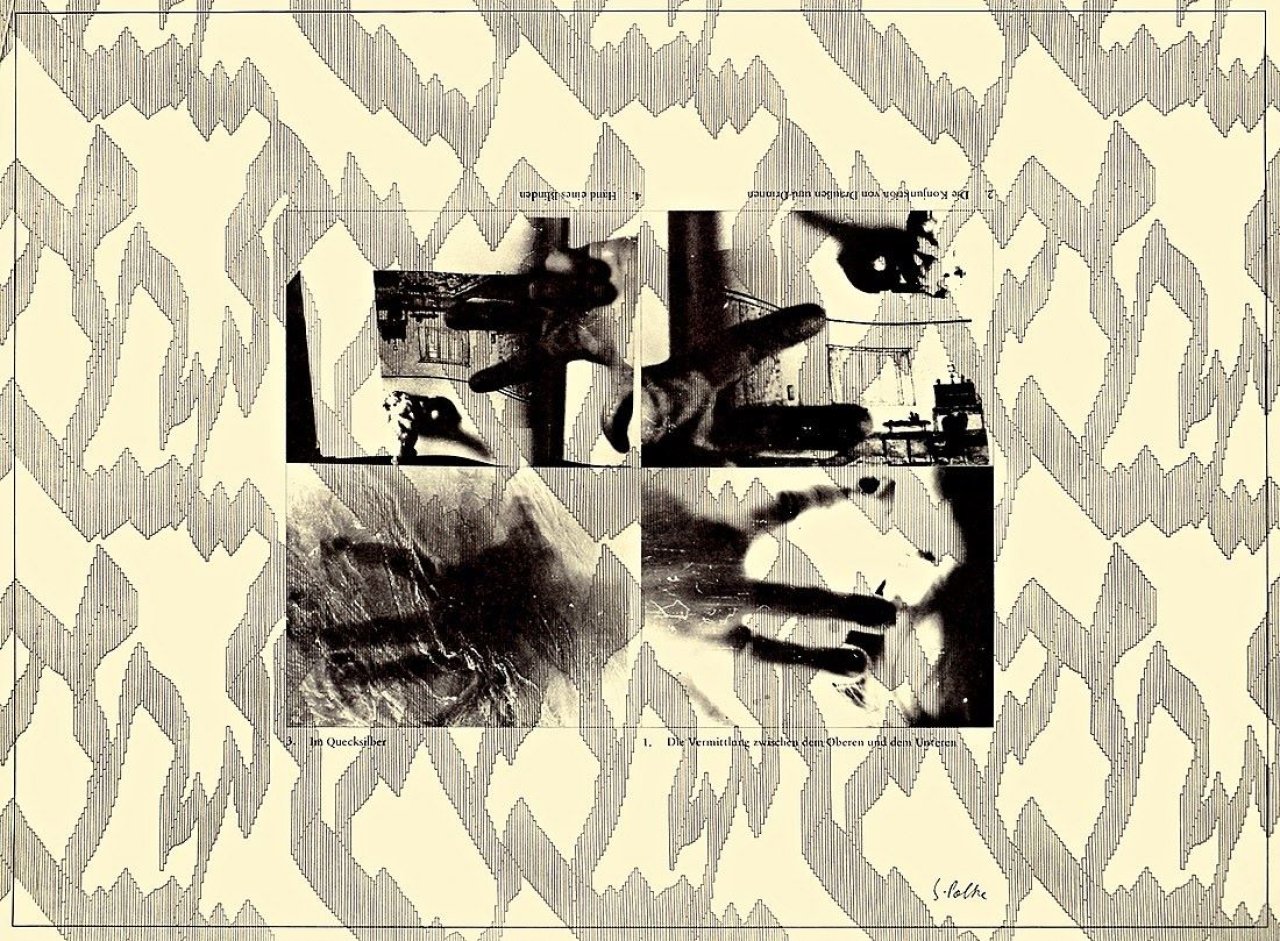 Auf diesem Bild ist das folgende Kunstwerk zu sehen: Sigmar Polke. „Hände“ / „Häuserfront“. 1973.