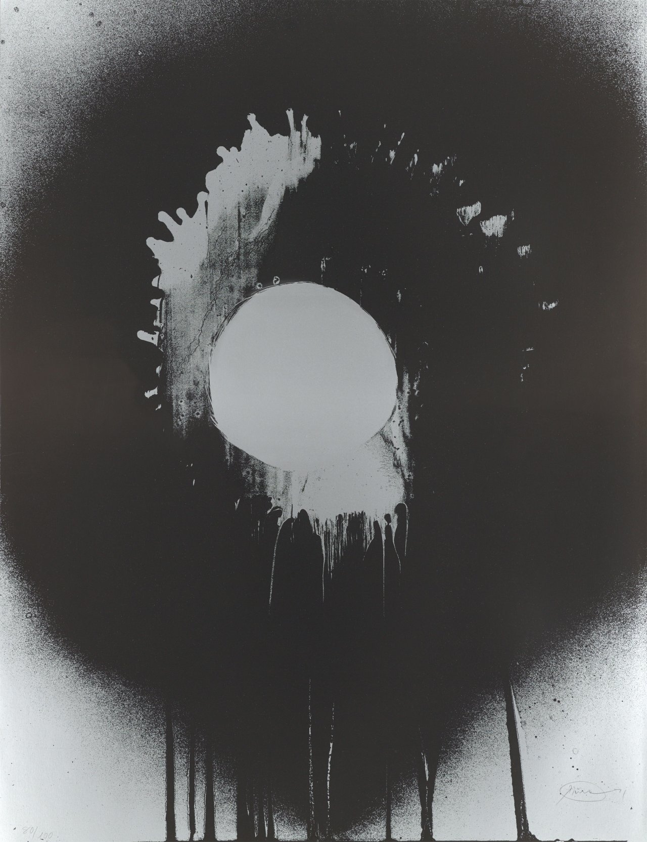 Auf diesem Bild ist das folgende Kunstwerk zu sehen: Otto Piene. „Heseler Silver“. 1971.