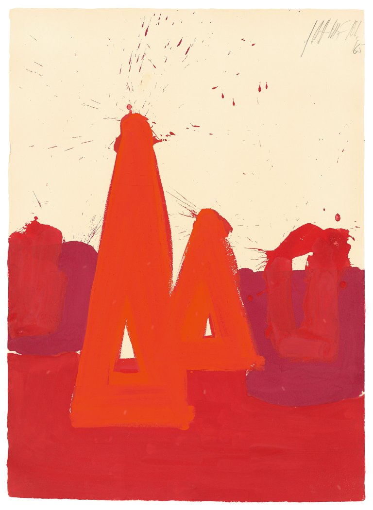 Auf diesem Bild ist das folgende Kunstwerk zu sehen: Markus Prachensky. „Solitude – 1965“. 1965.